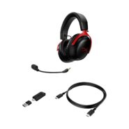 هدست مخصوص بازی هایپرایکس مدل Cloud III Wireless قرمز مشکی