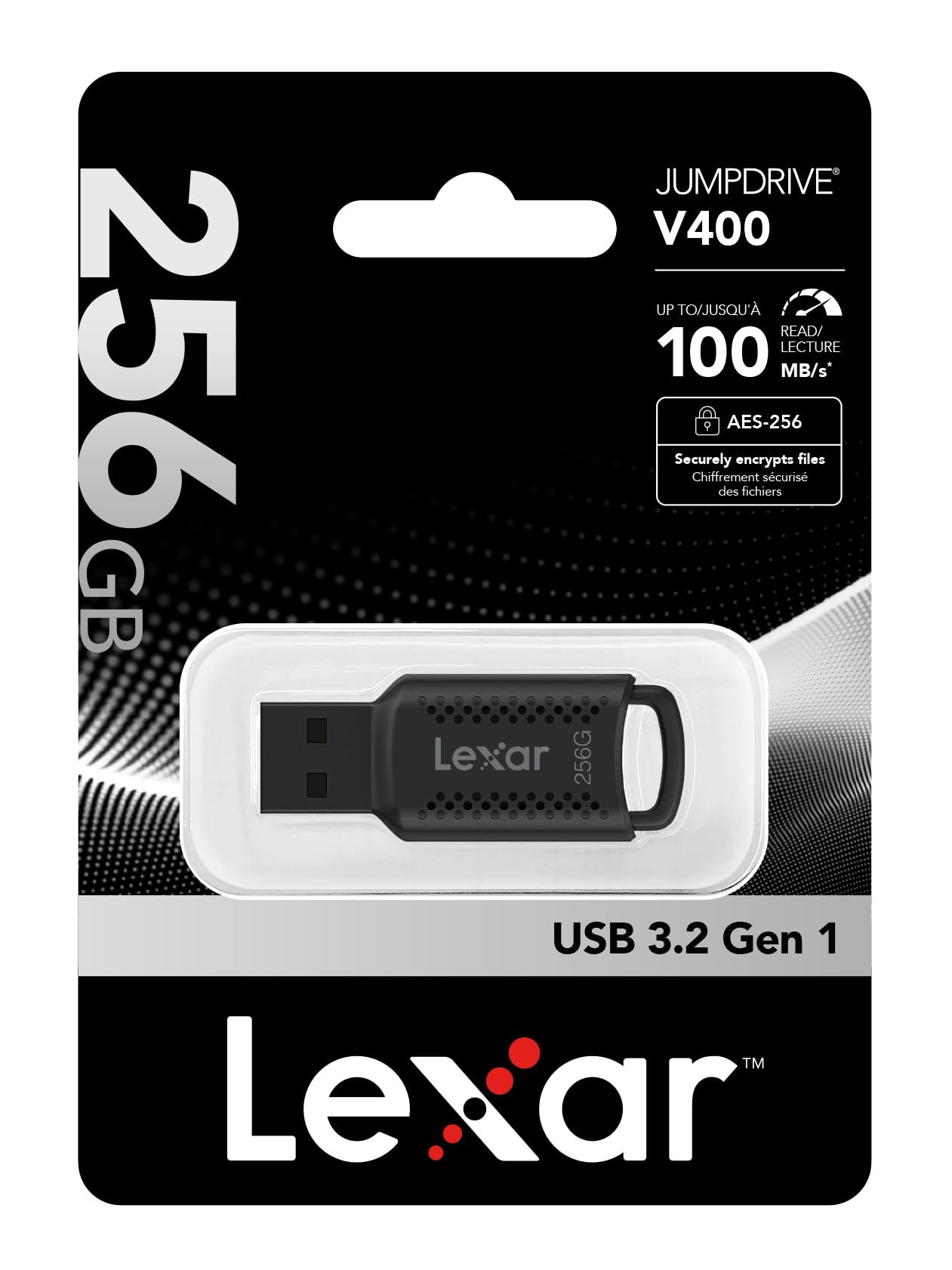 فلش مموری لکسار مدل V400 USB3.2 ظرفیت 256 گیگابایت