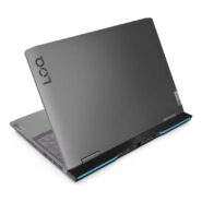 نمای سه‌ربع پشت راست Lenovo LOQ 16IRH8 روی پس‌زمینه سفید