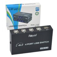 USB سوئیچ دستی 4 پورت رویال