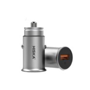 شارژر فندکی HCC-308 هیسکا (HISKA) همراه کابل USB-C