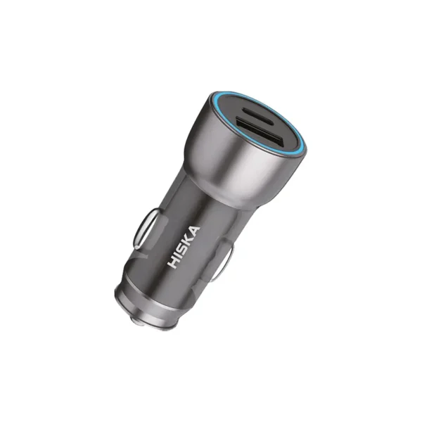 شارژر فندکی HCC-316 هیسکا (HISKA) همراه کابل USB-C