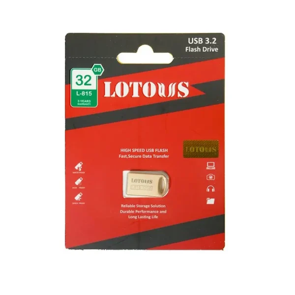 فلش مموری ۳۲ گیگابایت L815 لوتوس (LOTOUS) USB3.2