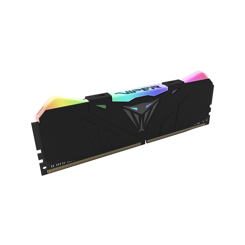 رم کامپیوتر پاتریوت مدل Viper RGB 3600MHz CL18 Black ظرفیت 8 گیگابایت