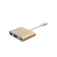 تبدیل تایپ سی به vgaسه کاره usb3