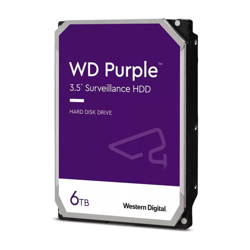 هارد دیسک اینترنال وسترن دیجیتال مدل Purple WD64PURZ ظرفیت 6 ترابایت