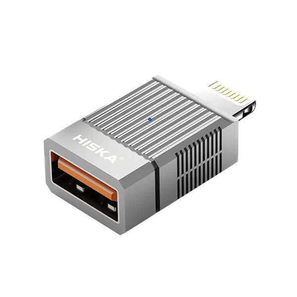 مبدل OTG لایتنینگ به H10 USB هیسکا HISKA