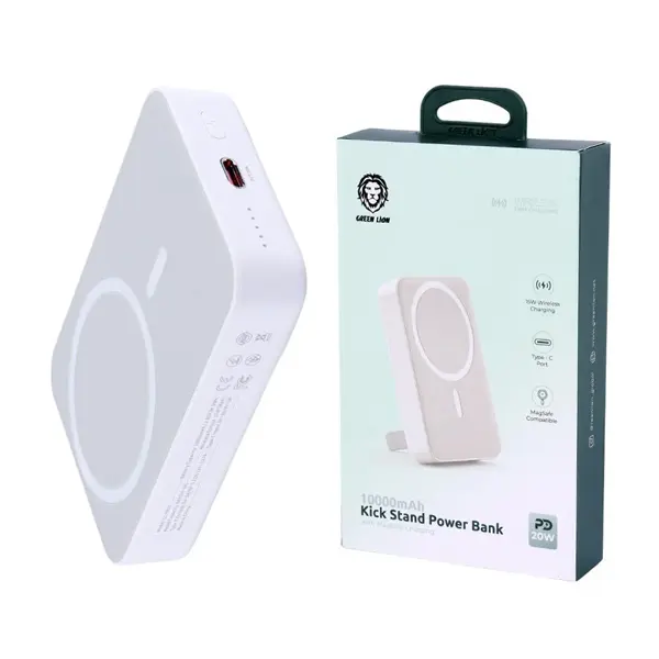 پاوربانک 10000mAh Kick standگرین لاین GREEN LION